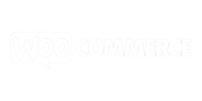 Woocommerce logo, white